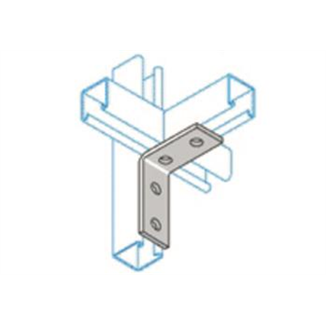 90 Degree Bracket 4 Hole Galv 2 - Wessex Fixings